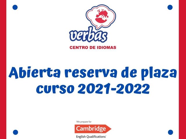 Abierto plazo reserva de plaza curso 2021-2022
