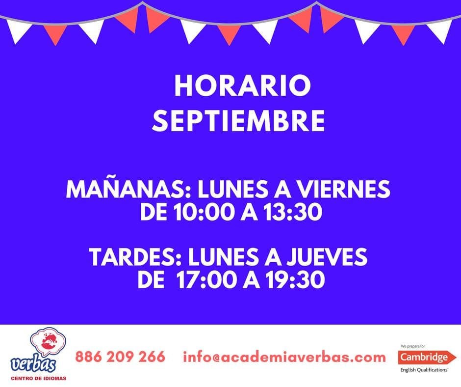 Horario Septiembre