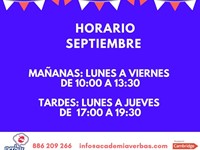 Horario Septiembre